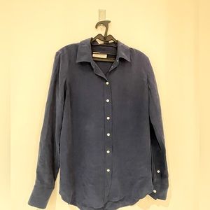Soft EVERLANE Silk Shirt Blouse - Blue/ Size 00
